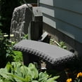 thumbnail image 3 of Garden Bench – Natural Granite Appearance – Made of Resin – Lightweight – 12” Height, 3 of 8