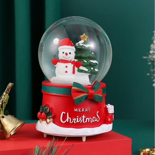 Objetos decorativos siempre brillantes de la aduana de la nieve de la bola de cristal del regalo de la Navidad para los niños