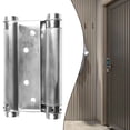 thumbnail image 3 of 1pc Double Spring Hinge 2 Way Free Door Hinge Stainless Steel Automatic Door Closing Garage Door Hinges Fence Dedicated Hardware, 3 of 9