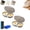 gray, variant on 2pc , 2-Cavity Nonstick Egg Cooker for 2 Eggs, Quick Oil-Free Breakfast Maker for Home Office Travel