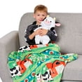thumbnail image 2 of Rollee Pollee Farm Friends Cow Plush Hugger and Silk Touch Throw Blanket Set, 40x50 inches - Ultra Soft Novelty Set for Kids, 2 of 7