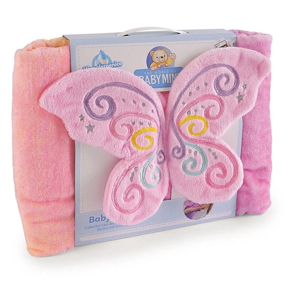 Cobertor Frazada Baby Mink Fashion Alitas Mariposa