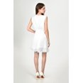 thumbnail image 3 of Vestido corto de lentejuela Roman Fashion /Juvenil, 7099 (Blanco) blanco CH, 3 of 5