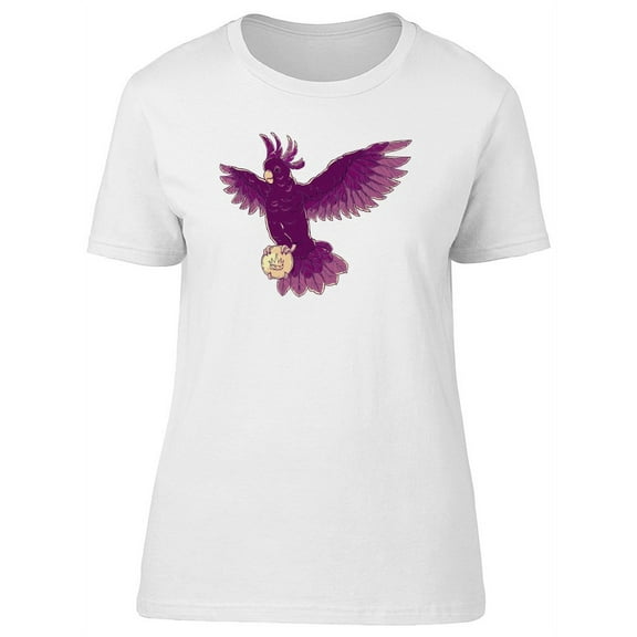 Beautiful Purple Cockatoo T-Shirt Women -Image by Shutterstock, Female Large