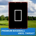 ANDGOAL Baseball Pitching Strike Zone Backstop - Rubber Backdrop for ...