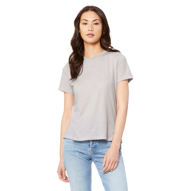 BELLA+CANVAS T-Shirt Décontracté à Manches Courtes en Chiné CVC pour Femmes