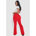 thumbnail image 6 of Tummy Control Butt Sculpting Flare Pants With Pockets - Barbados Cherry, 6 of 7