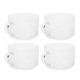 thumbnail image 2 of Taza de cristal de 4 Uds., taza de desayuno en relieve de estilo del norte de Europa, mango Retro, taza de té transparente con leche y café con leche, 4 Uds. Estilo de punto ondulado, 2 of 10