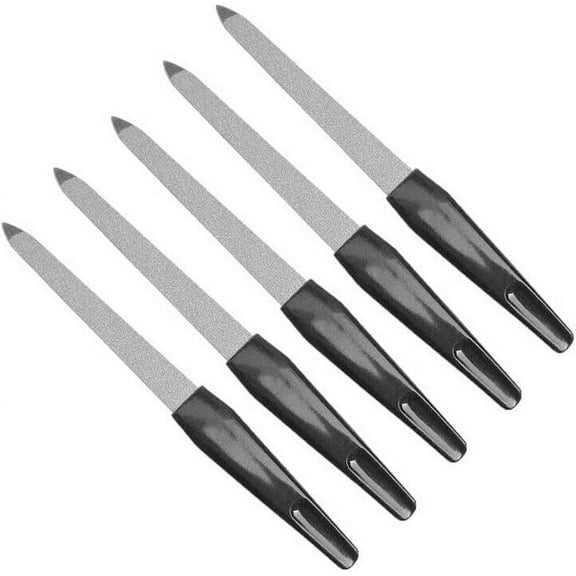 17.5cm Extra Coarse Diamond Deb Nail Files Professional Nail File, Double Sided Metal Nail File for Women, Equally Suitable to be Used as Toe Nail File (17cm, 5)