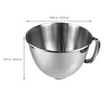 thumbnail image 2 of 4.5L Stainless Steel Mixing Bowl for Stand Mixer, Household Bowl Compatible with KitchenAid Mixer, 2 of 5
