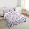 thumbnail image 3 of Homewish Abztract Zebra Stripe Queen Comforter Set,Diamond Sequin Print Bedding Sets,Purple Gray Bedding Comforter Set For Girsl Kids,Breathable Home Decor Reversible,3pcs, 3 of 8