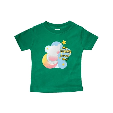 

Inktastic My Grandma Loves Me Gift Baby Boy or Baby Girl T-Shirt