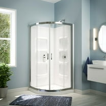 A&E Bath Margot Neo Round Shower Enclosure Kit With Acrylic Base and Walls