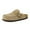 Beige, variant on Cushionaire Canoe Genuine Suede Clogs for Women Footwear with Moc Toe Design – Casual Slip On Womens Shoes