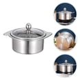 thumbnail image 1 of YSNOOWE Casserole Multi-Usage Casserole Divisée en Acier Inoxydable Ronde Familles Lot de 1, 1 of 8