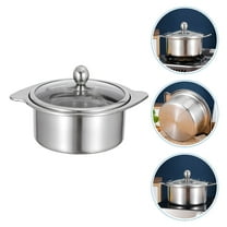 WRITWAA Stainless Steel Divided Hot Pot with Even Heat Distribution and Construction for Cooking