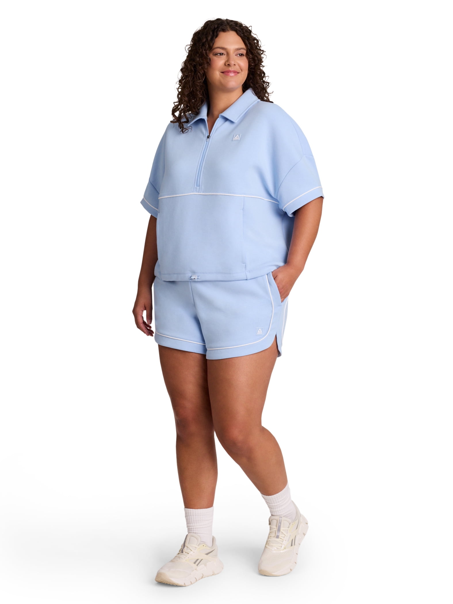 Reebok Women's Team Player Short Sleeve Oversize Pullover, Sizes XS-4X