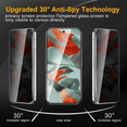 thumbnail image 3 of Privacy Screen Suitable For Google Pixel 9 Pro XL   Tempered Glass Screen Protector, 2 Packs Of Screen Protectors And 2 Packs Of Camera Protectors, Compatible With Fingerprint Id, High-Definition, 3 of 6