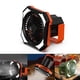 thumbnail image 2 of Ventilador de escritorio pequeño con batería para acampar, ventilador portátil de 3 velocidades para acampar, 4000 mAh, color negro y naranja, 2 of 5