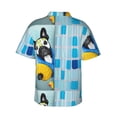 thumbnail image 3 of Haiem French Bulldog Dog in a Bathtub Printed Hawaiian Shirt for Men - Men’s Casual Beach Summer Shirts - Stretch Fabric with Modern Fit-3X-Large, 3 of 9