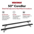 thumbnail image 2 of YAKIMA Grille de Toit Aérodynamique en Acier de 50 Pouces CoreBar, Ensemble de 2, 2 of 12