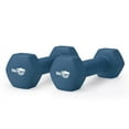 thumbnail image 5 of WeCare Fitness, 10lb Neoprene Dumbbell, Pair - Blue, 5 of 9