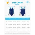 thumbnail image 2 of BULLPIANO 7-13 Years Girls Swimsuit Sport Athletic One Piece Swimsuit Tie Dye Bathing Suit Quick Dry Beach Swimwear, 2 of 9