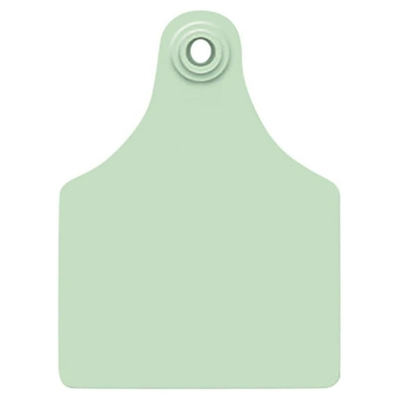 Cattle Ear Tags Blank Maxi - 25 Count - Green Livestock ID Tags - Calf & Cow Identification - 4" x 3" - Animal Identification Supplies