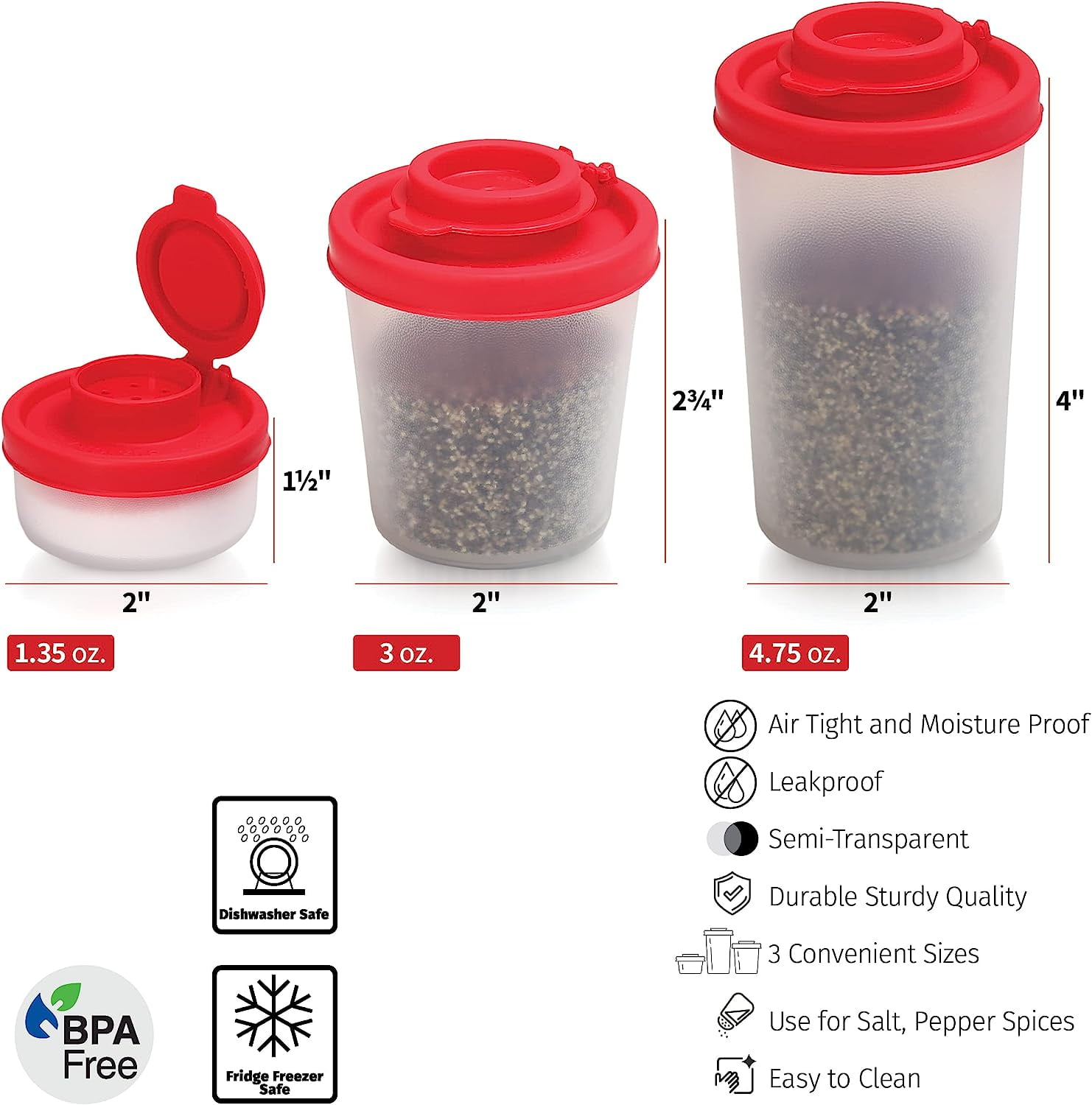 Salt And Pepper Shaker Moisture Resistant Mini Salt Shaker
