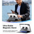 thumbnail image 3 of Fintie Vertical Stand Case for iPad 11th Generation 11-inch (A16, 2025) & iPad 10th Generation 10.9-inch (2022) – Magnetic Multi-Angle Case with Clear Back & Pencil Holder, Black, 3 of 8