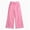 Pink, variant on CBASIHI Girls Winter Wide Leg Sweatpants with Pockets Casual Workout Elastic Waist Thickened Fleece Warm Up Baggy Pants Gray 5 T- 14 T