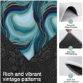 thumbnail image 3 of Blue Gold Wave Marble Pattern Kitchen Rugs Sets Of 3,Kitchen Runner Rugs Non Skid Washable,Decorative Kitchen Floor Mats for Kitchen,Sink,Laundry,17"x30"+ 17"x47" + 17"x59", 3 of 6