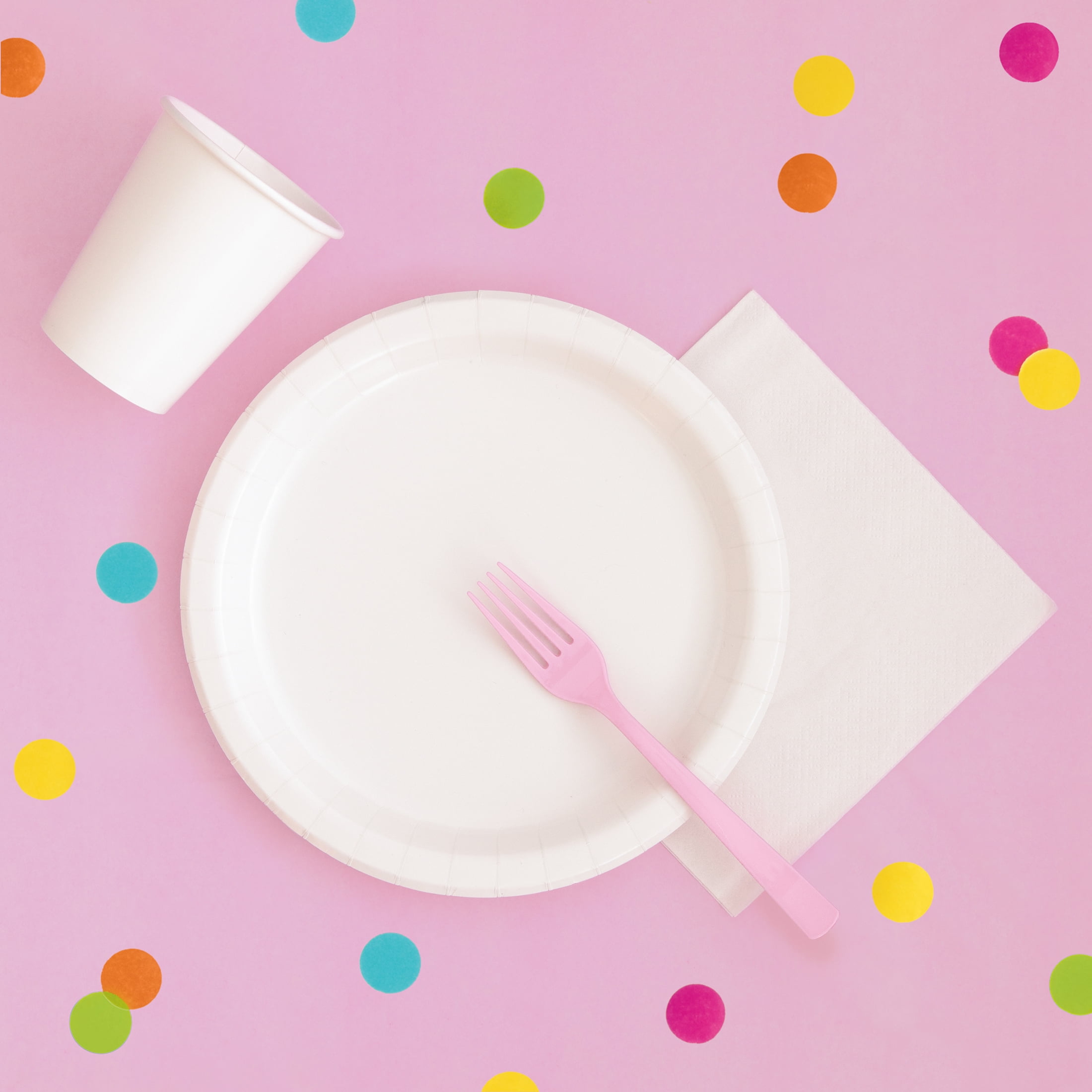 1CT 54 IN x 108IN Light Pink Rectangular Plastic Table Covers by Way To Celebrate