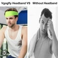 thumbnail image 5 of Luxtrada Sports Headbands for Men Women Non-Slip & Moisture Wicking Elastic Yoga Headband Hairband for Working Out, Running, Gym, Cycling (Orange), 5 of 10