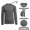thumbnail image 2 of 3-Pack Men's Long Sleeve Thermal Shirts (S-5XL), 2 of 5
