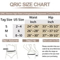 thumbnail image 2 of QRIC 2 Pack Lace Stripe High Waist Compression Tummy Control Panties Shapewear Thong for Women Undergarments Body Shaper Black*2, 2 of 6
