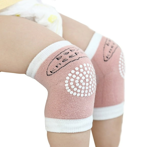 DQRPSEETB Baby Crawling Anti-Slip Knee Compression Sleeve Unisex Kneecap Coverage Baby Girl Socks,Black Ankle Socks Pink