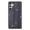thumbnail image 5 of Allytech Galaxy S24 Ultra Wallet Case Bling Glitter Design, Slim PU Leather Cards Holder Flip Stand Cover for Girls Women Shockproof Wallet Case for Samsung Galaxy S24 Ultra - Gray, 5 of 8