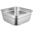 thumbnail image 4 of Stainless Steel Washing Up Bowl, Multi-Purpose Dish Tub for Sink, Large Square Container for , Vegetable Washing Basin, Durable Dishpan for Home, 4 of 6