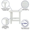 thumbnail image 4 of Emma + Oliver Set of 2 Modern All-Weather Navy Poly Resin Adirondack Rocking Chairs with Complimentary White Side Table for Outdoor Use, 4 of 11