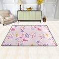 thumbnail image 2 of SKYSONIC 72x48in Cartoon Cute Doodles Music Area Rug, Non-Slip Floor Carpet for Indoor Living Dining Room and Bedroom Area, 2 of 7