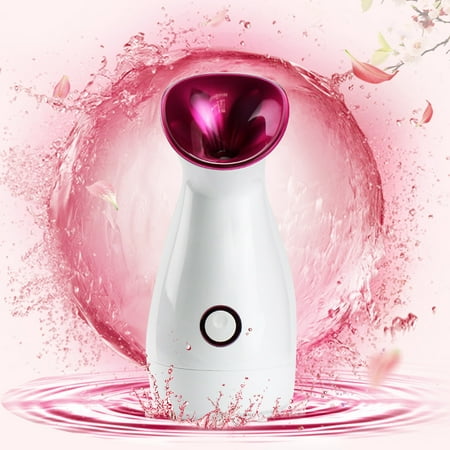 Esabell Pesonal Facial Steamer Face Steamer for Face Hot Mist Moisturizing Cleansing Pores Facial Humidifier Hydration System Home Sauna SPA in Care Face Steamer – Pink - Bonus Dust