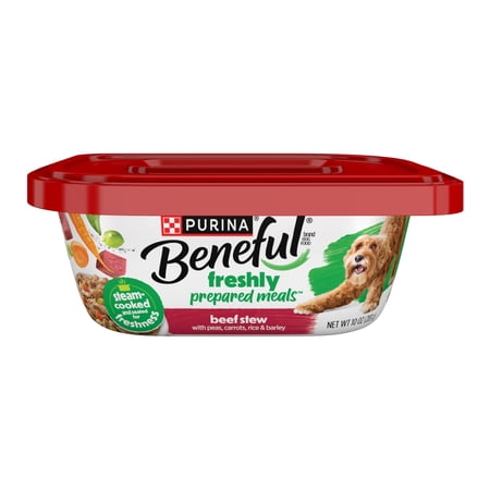 Purina Beneful Dog Food Freshly Prepared Meals, Dog Food Fresh, High Protein Wet Dog Food, Beef Stew, 10 oz.