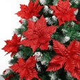 thumbnail image 6 of 12pcs Artificial Poinsettia for Christmas Wreaths, Garland Decorations and Holiday Crafts, 6 of 6