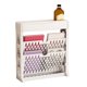 thumbnail image 4 of Estantería para libros, estantería pequeña para almacenamiento, estantería de gran capacidad, fácil acceso para sala de estar, dormitorio, fila única, 2 capas, color blanco, 4 of 14