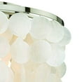 thumbnail image 2 of Vaxcel International C0079 Elsa Capiz Shell 16 in. Flush Mount - Satin Nickel, 2 of 4