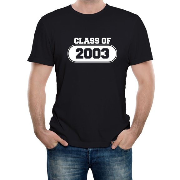 Reality Glitch Class of 2003 T-Shirt – Vintage High School & College Graduation Year Tee for Men