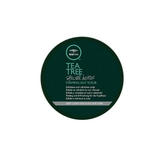 Exfoliante de Sal Tea Tree Espumosa Desintoxicante 184 Gramos para Todo Tipo de Cabello