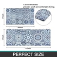 thumbnail image 7 of Blue Ethnic Geometric Pattern Kitchen Rugs Sets Of 2,Anti Fatigue Kitchen Mat Rugs Non Slip Washable,Decorative Kitchen Floor Mats for Kitchen,Sink,Laundry,17"x30"+17"x47", 7 of 7