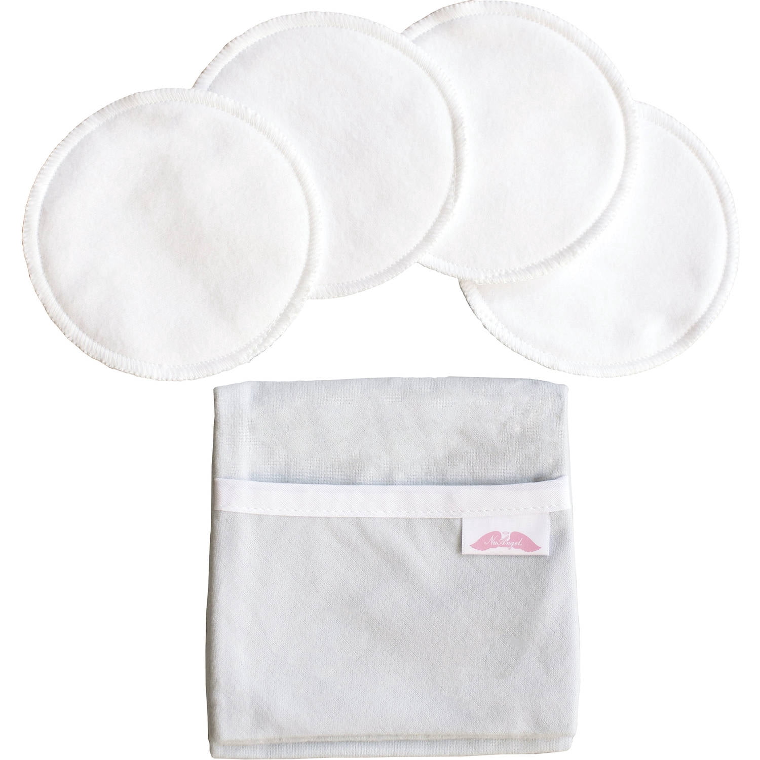 NuAngel "Flip and Go" Nursing Pad Case with 4 Pads, Gray